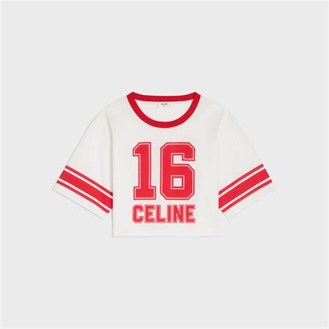 celine t shirts women|Celine cropped t shirt.